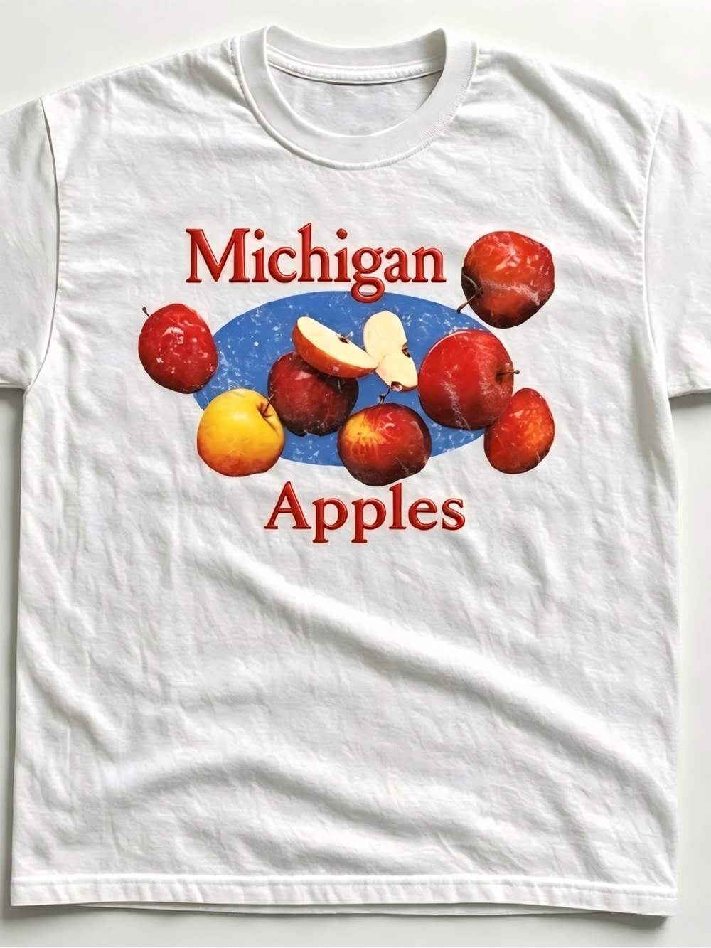 Aesthetic Michigan Apple Orchard Vintage Womens Mens T-shirt Unisex